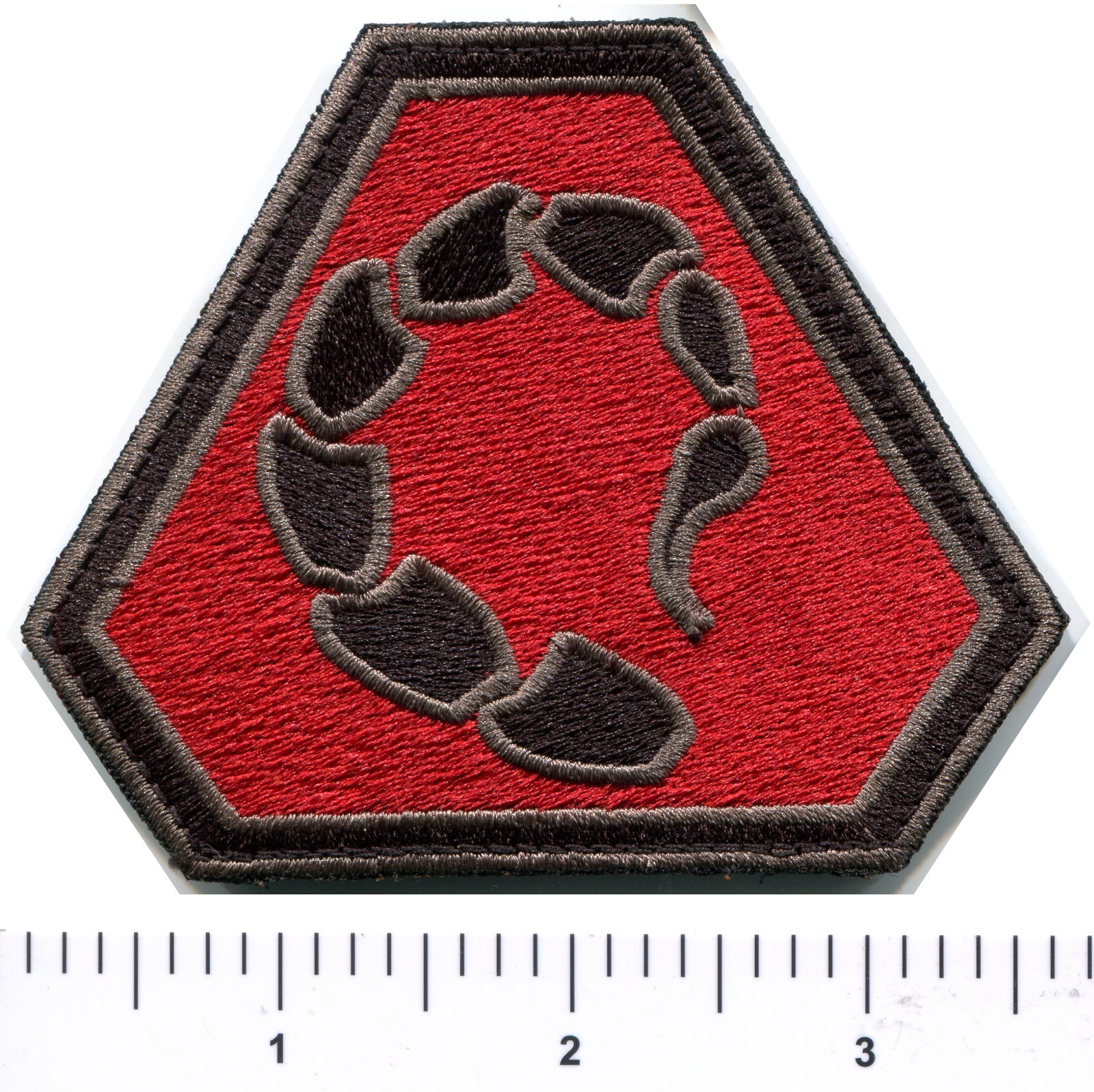 C&C NOD Scorpion Emblem Patch Right Shoulder Command Conquer Hook Grey Border