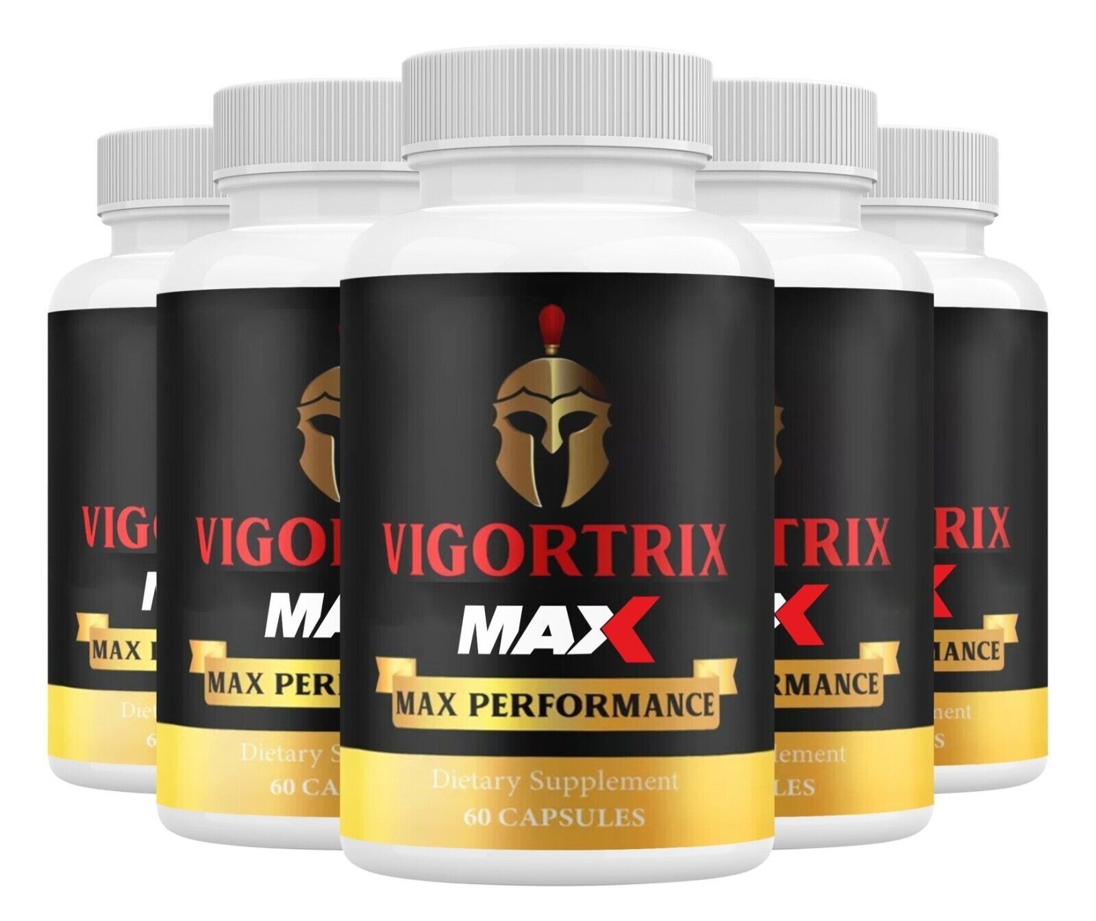 (5 Pack) Vigortrix Supplement Vigortrix Max Performance Pills (300 Capsules)