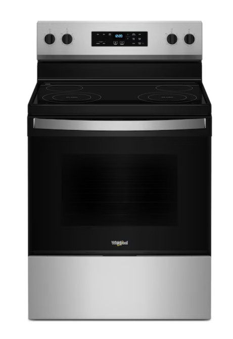 Whirlpool® 30" Stainless Steel Flexible Cooktop Freestanding Electric Range