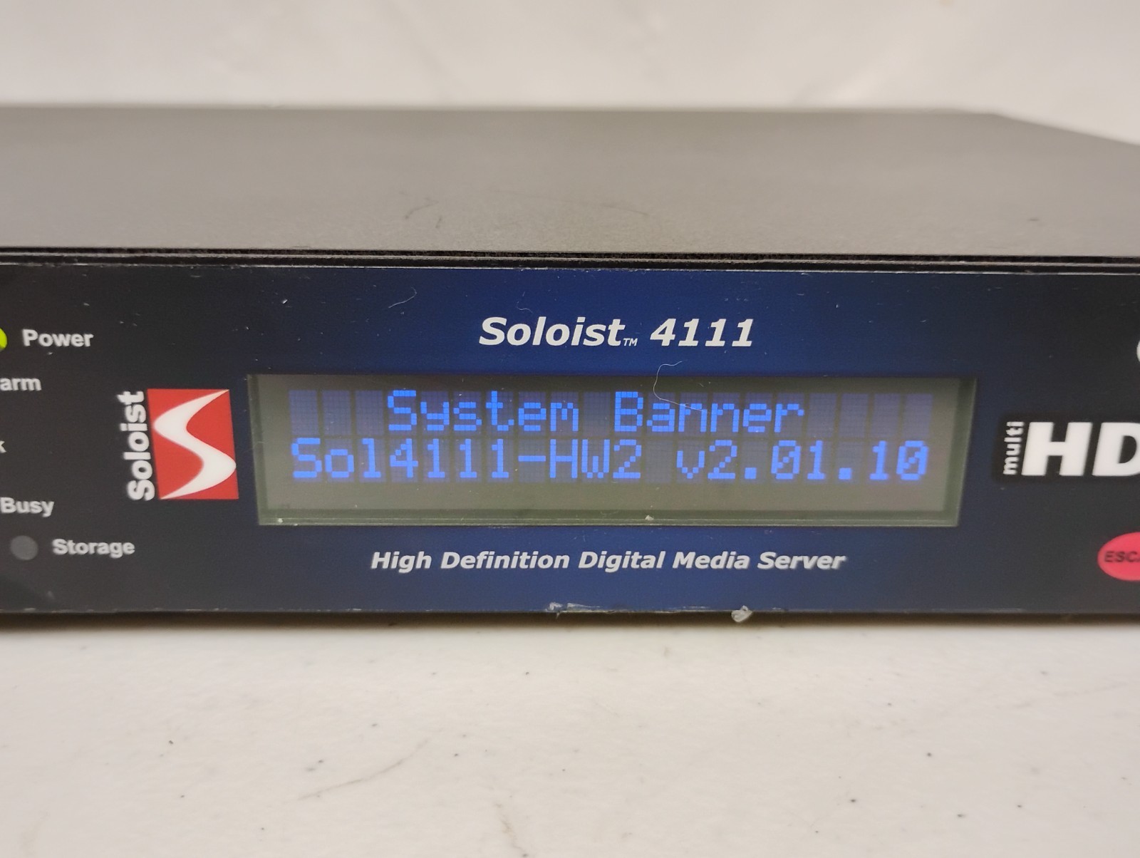 Adtec Digital Soloist 4111 High Definition Media Player Decoder System | NO HDD