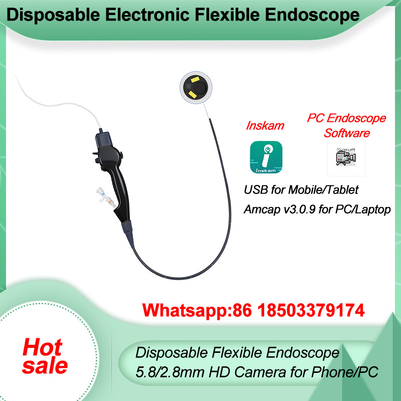 Disposable USB Flexible HD Endoscope for Pet Diagnosis and Treatment