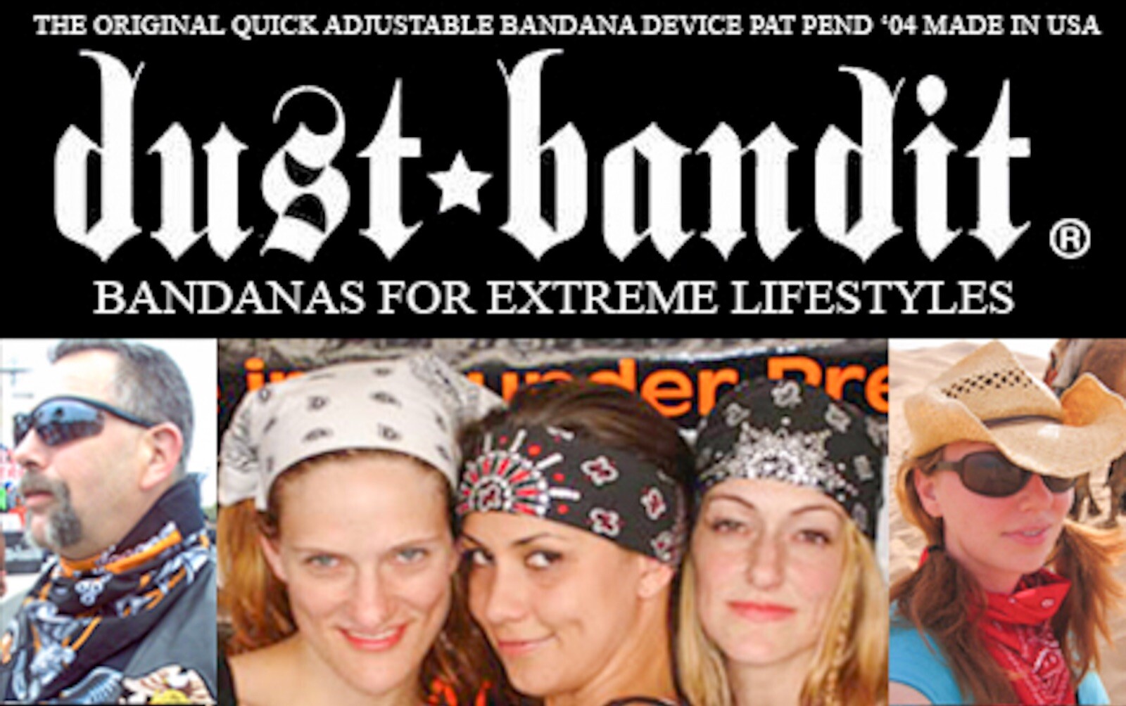 Bandana Quick Adjust Red Open Paisley hook and loop Dust Bandit®