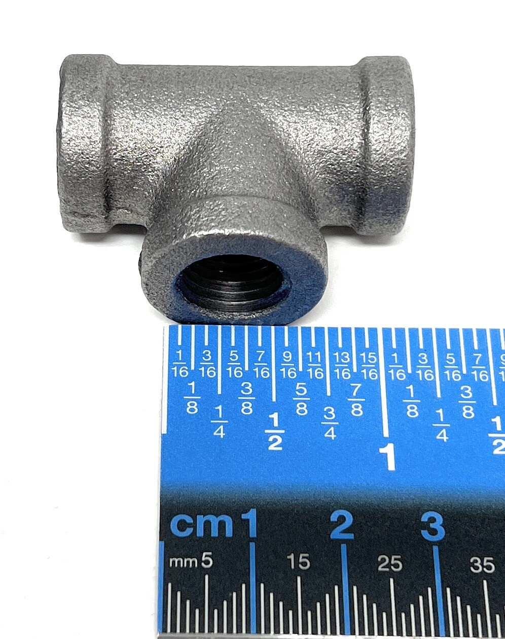 Black Steel Female Threaded Iron Pipe Fitting 1/4" NPT Tee Malleable Tee Fitting
