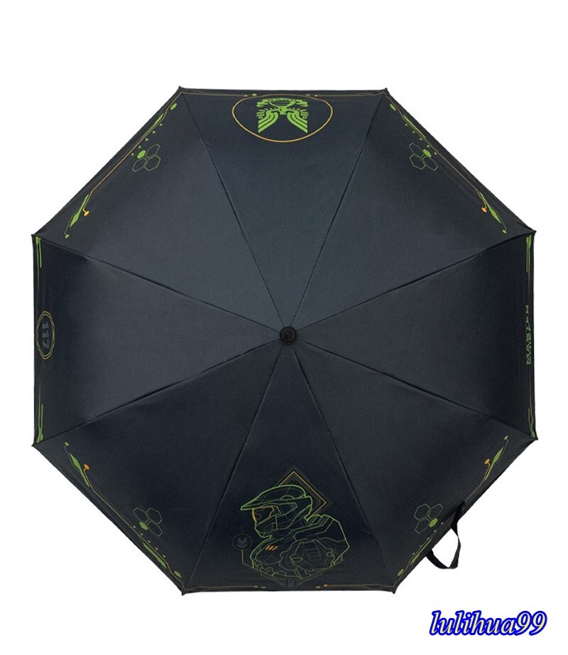 Halo Master Chief Themed Umbrella UNSC Folding Portable Umbrella