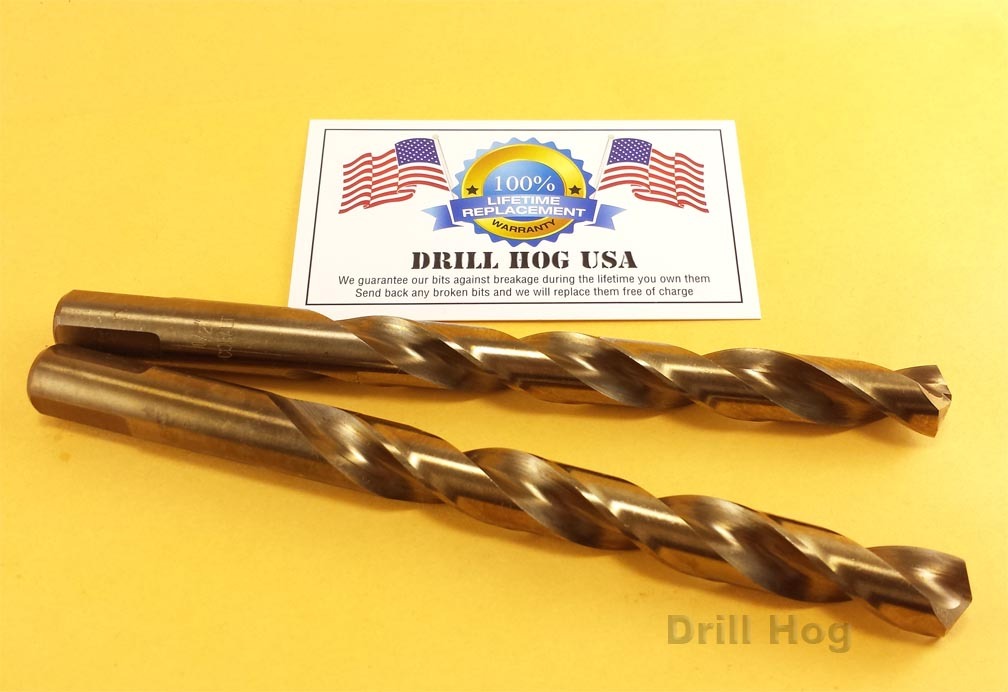 25/64" Drill Bit 25/64" Cobalt Drill Bit M42 Twist Drill Hog® Lifetime Warranty
