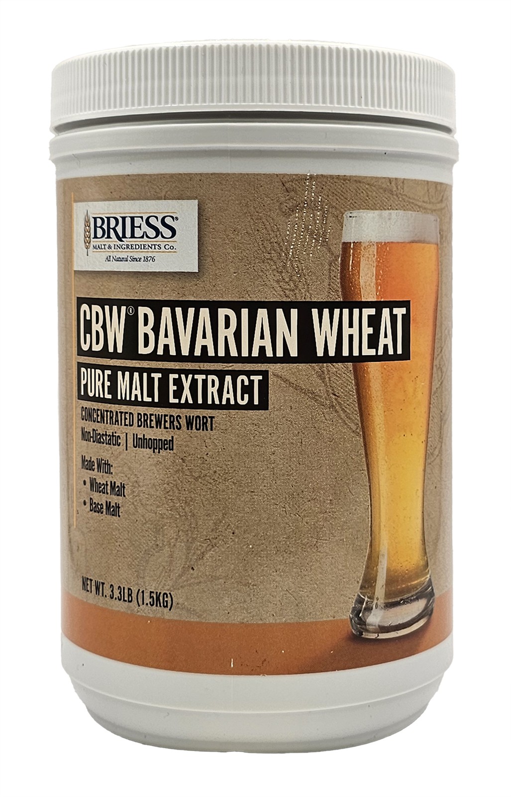 Briess Bavarian Wheat Pure Malt Extract for Home Brew Beer Making