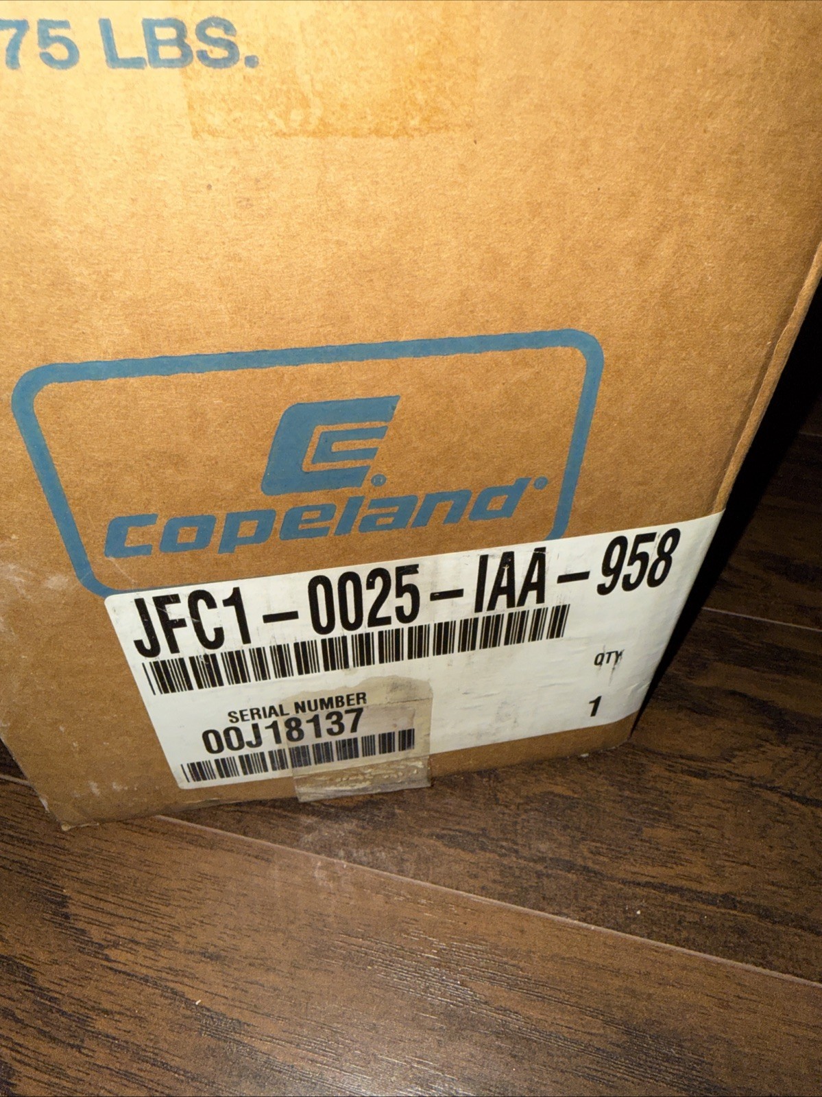 Copeland Compressor JFC1-0025-IAA-958