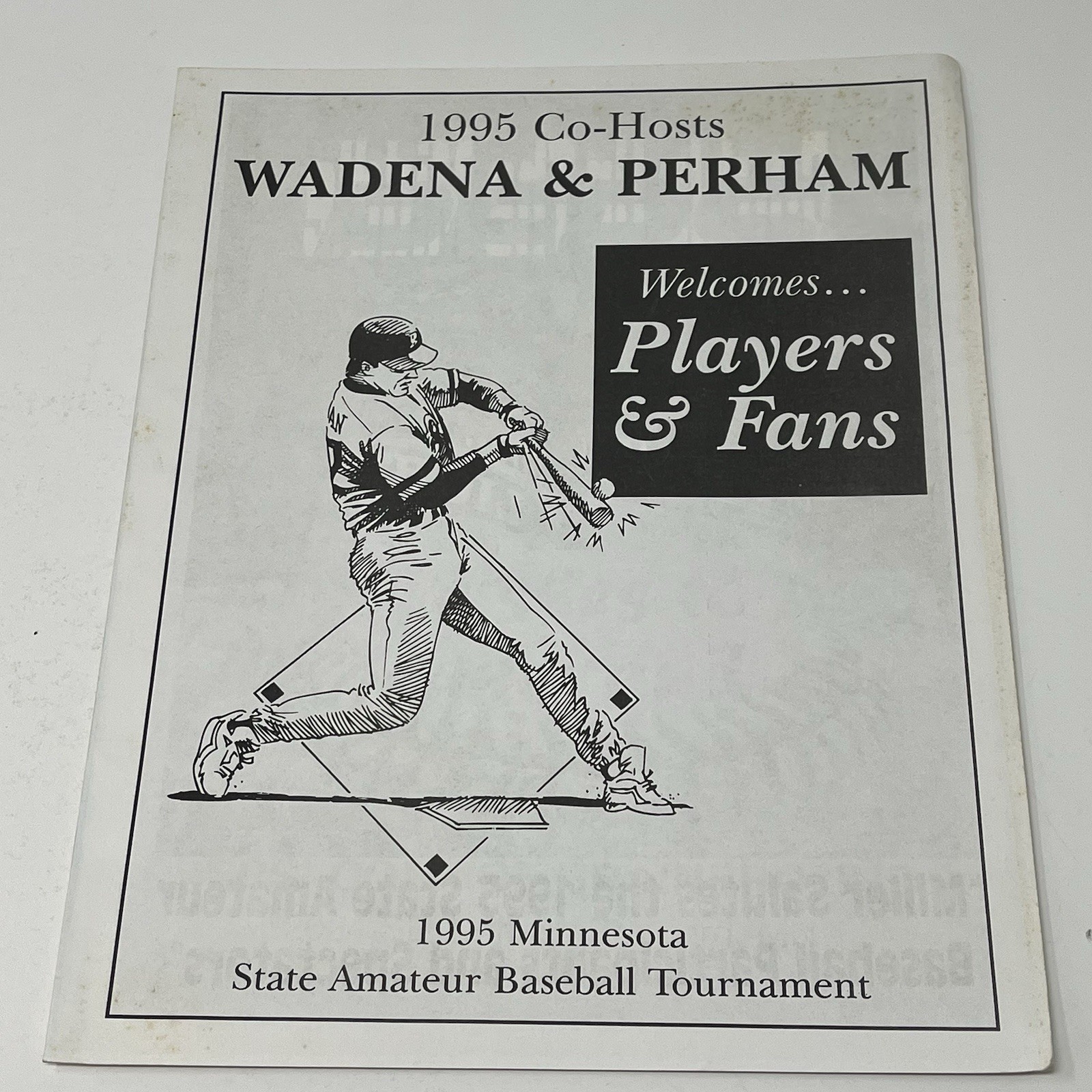 1995 Minnesota State Amateur Baseball Tournament Program Roster Bracket