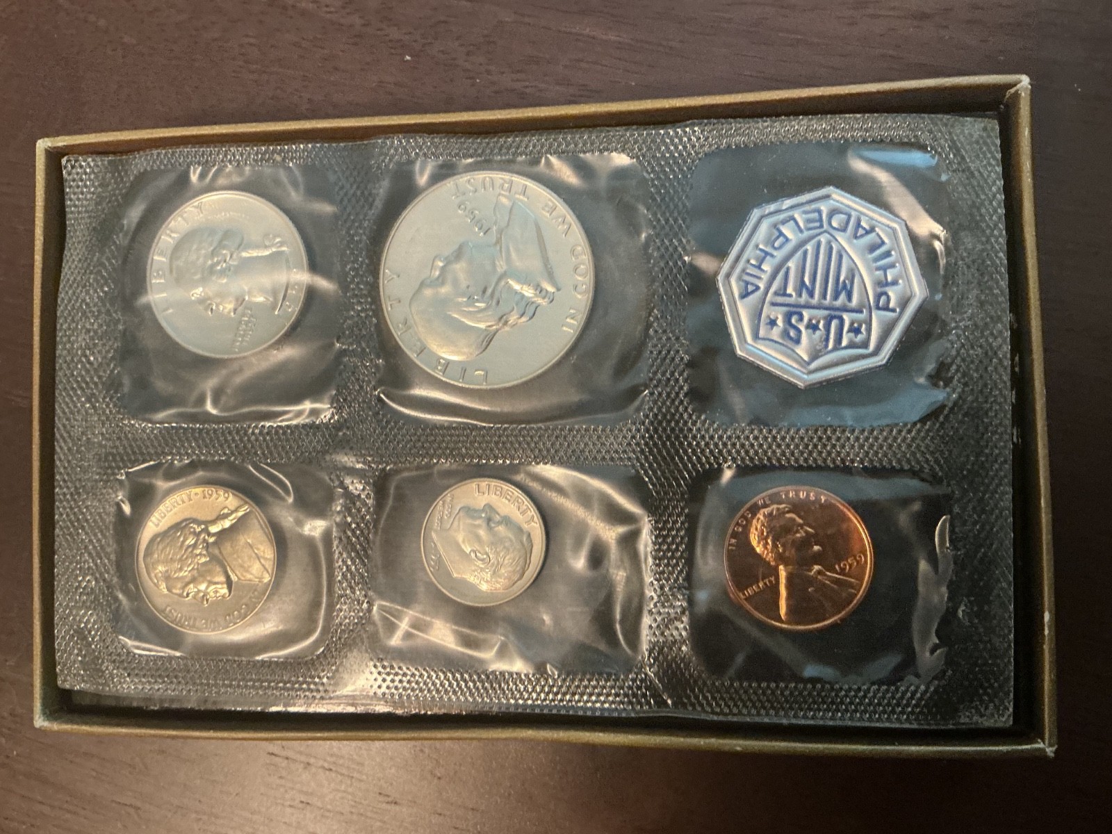 1959 U.S. Mint Proof Set Visitor Set in Box Pristine Condition