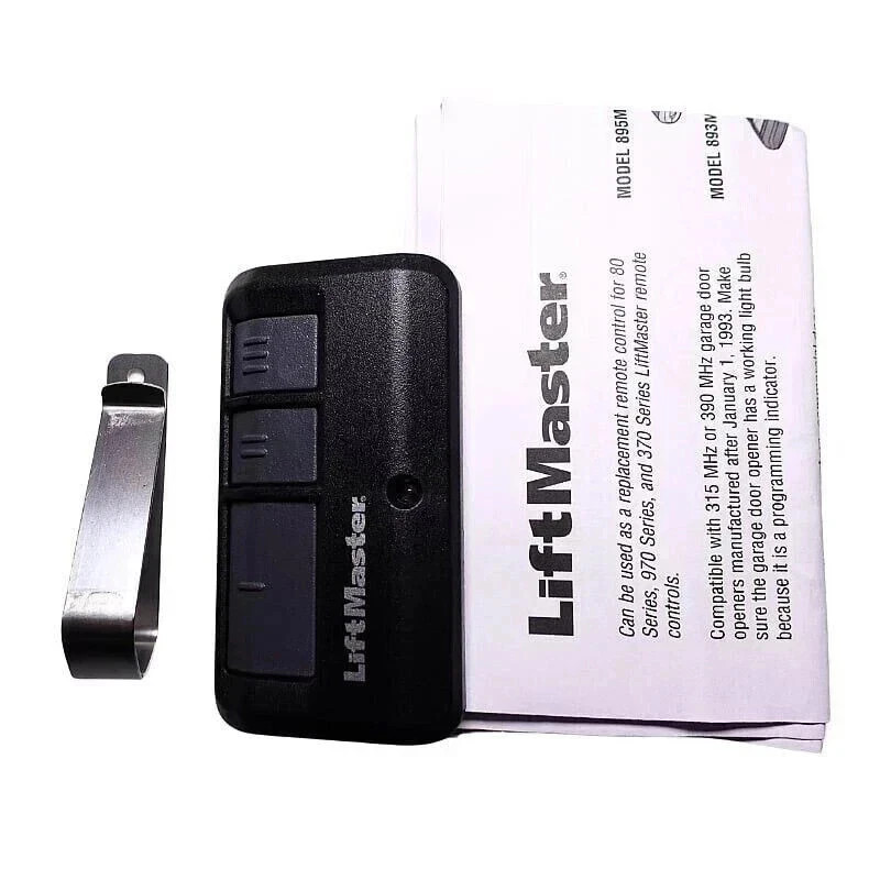 LiftMaster 893Max Security+ 2.0 3-Button Door Operator Remote Control with Visor