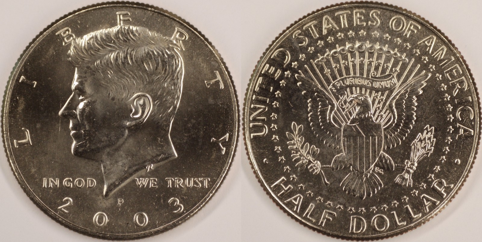 United States 2003 P 50 Cents Kennedy Half Dollar KM#202b Clad Seal Eagle