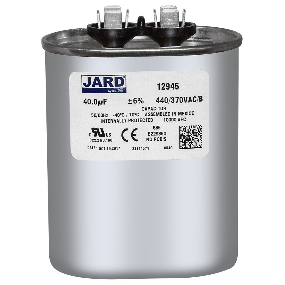40 uf MFD 440 370 VAC OVAL Run Capacitor Replaces 325P406H44C33A4Z JARD 12945