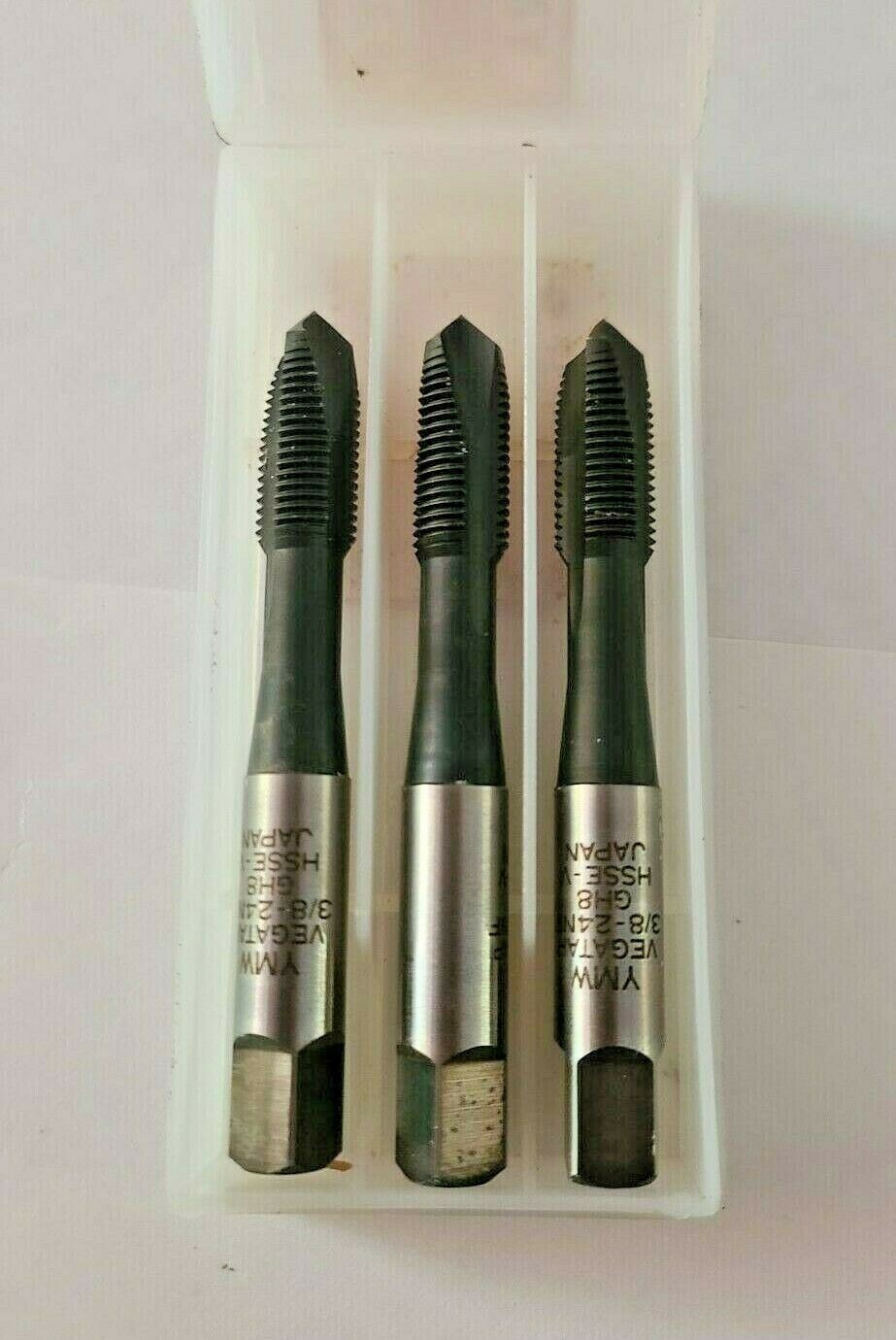3 Pcs New YMW HSS Taps Ground Thread Japan 3/8-24NF GH8 3F P