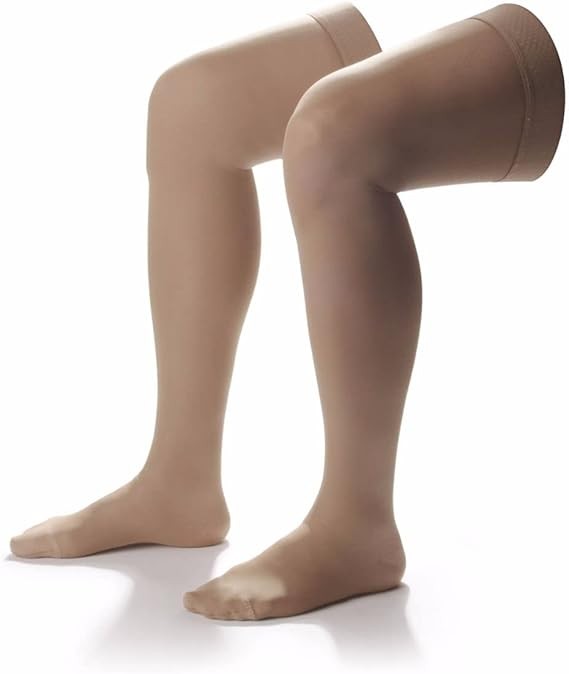 Dr. Comfort Microfiber Medical Compression Thigh Highs, Dot Band, 15-20mmHg (Siz