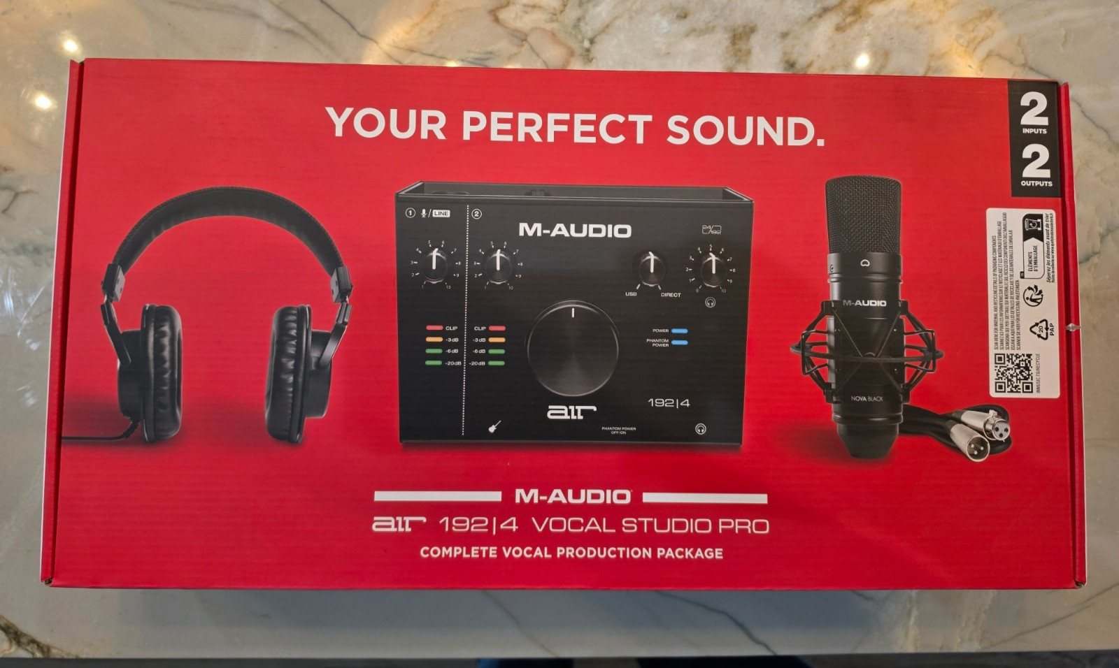 M-Audio AIR 192|4 Vocal Studio Pro, Complete Vocal Production Package, Brand New
