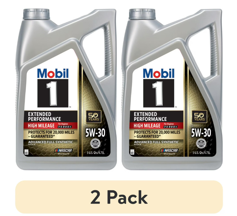 Mobil 1 Exten-Perfor High Mileage Full Synthetic Motor Oil 5W-30, NEW