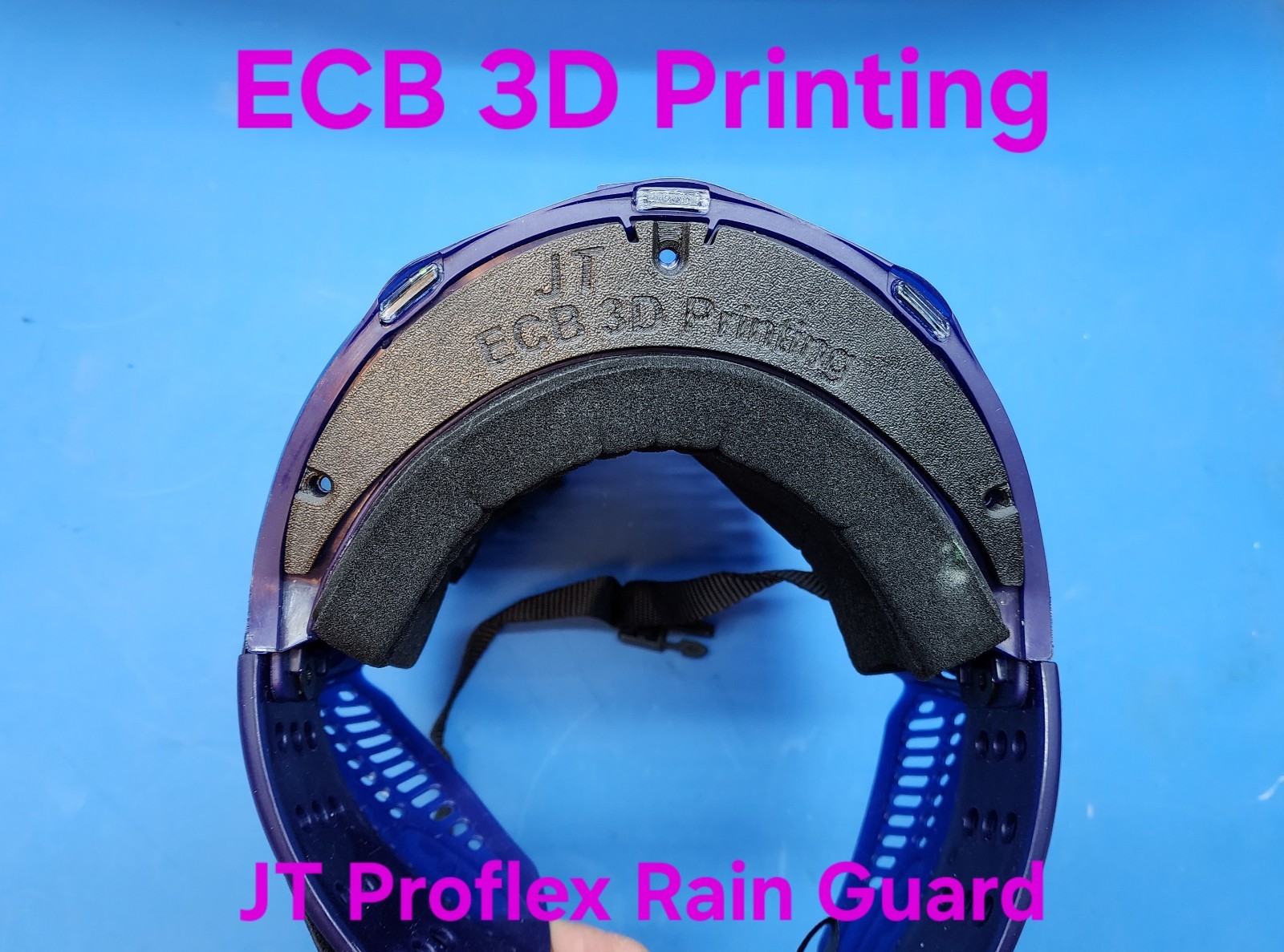 ECB 3D Printing Rain Guard for JT Proflex