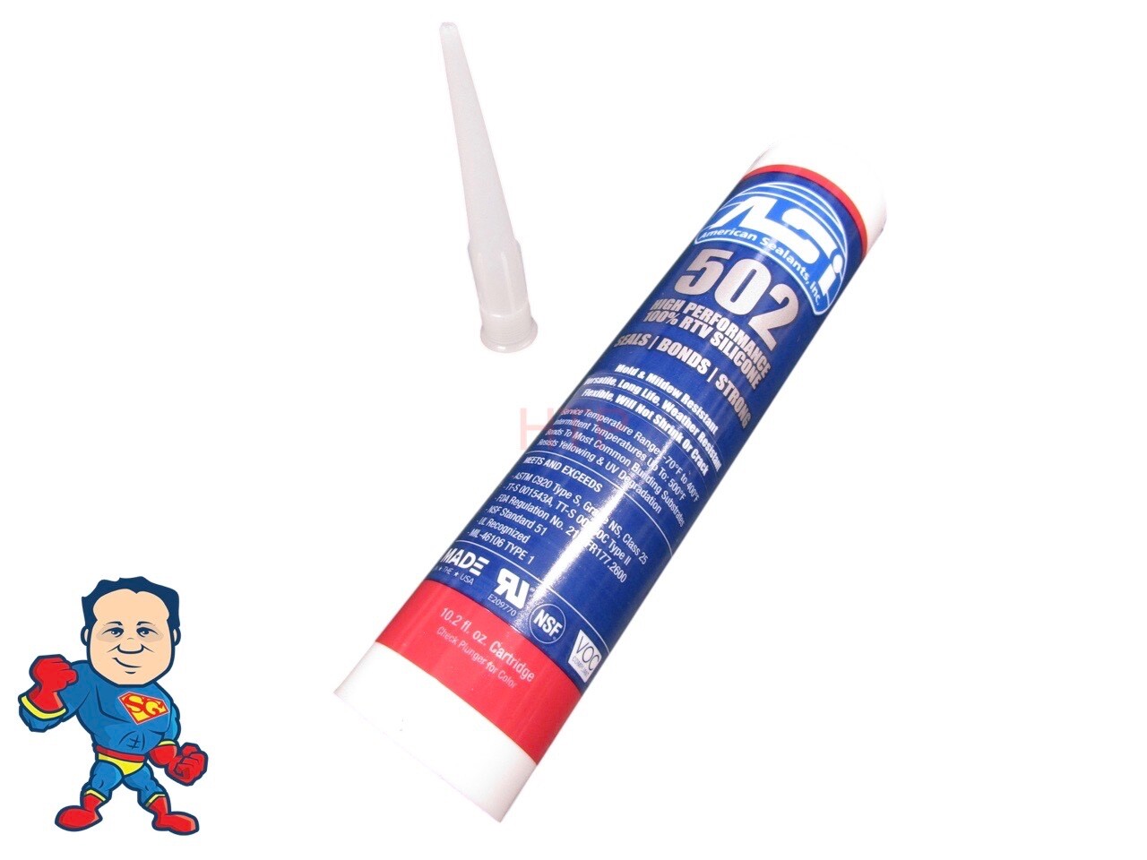 Clear Hot Tub Spa Repair 100% RTV Silicone Sealant - 10.2 Oz Cartridge