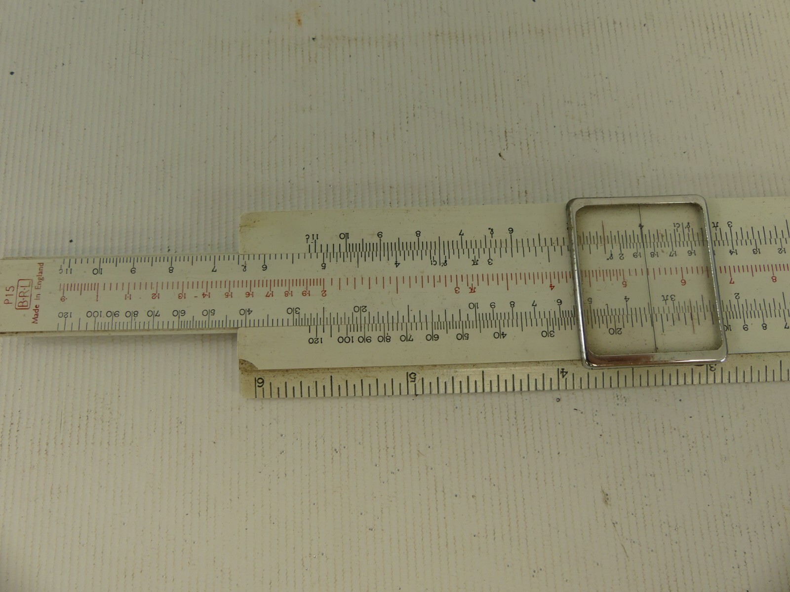 (RefJOH41) Technical drawing tools slide rule compass set square