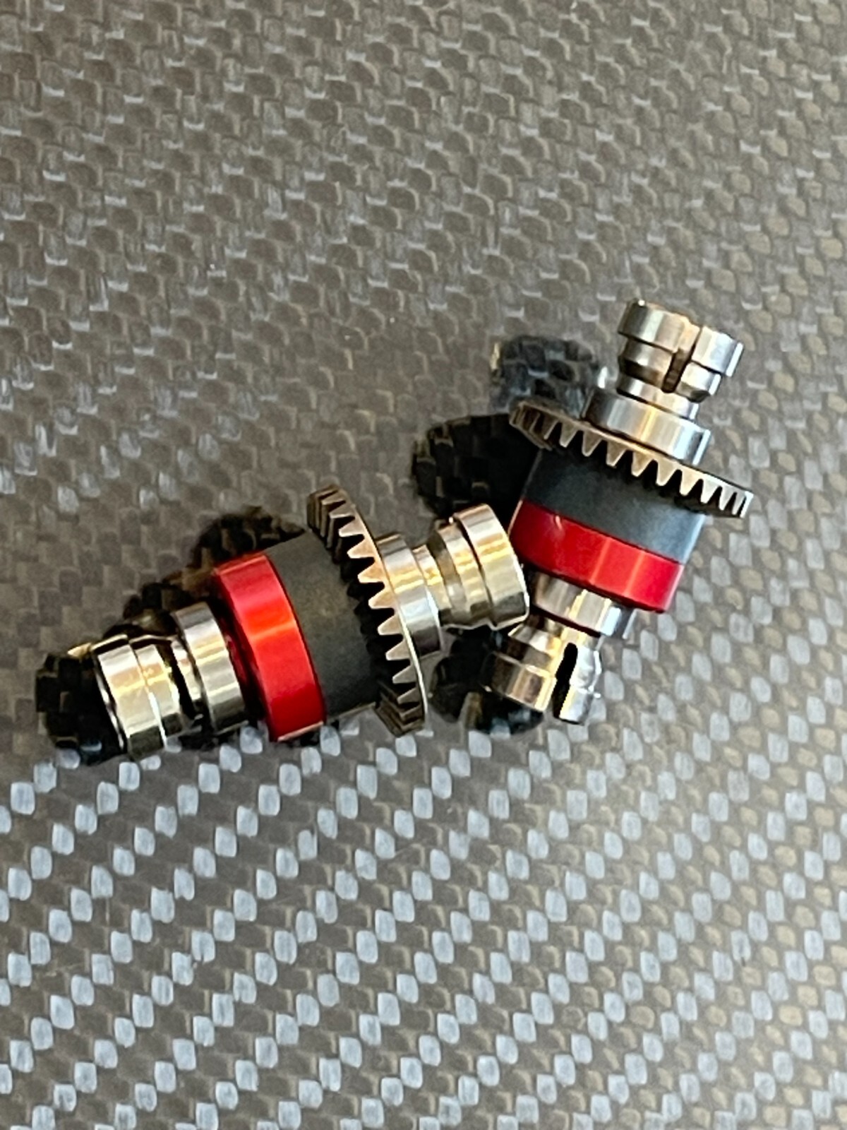 2 pcs Front & Rear Aluminum Differential Diff For Arrma  1/18 GRANITE GROM Red