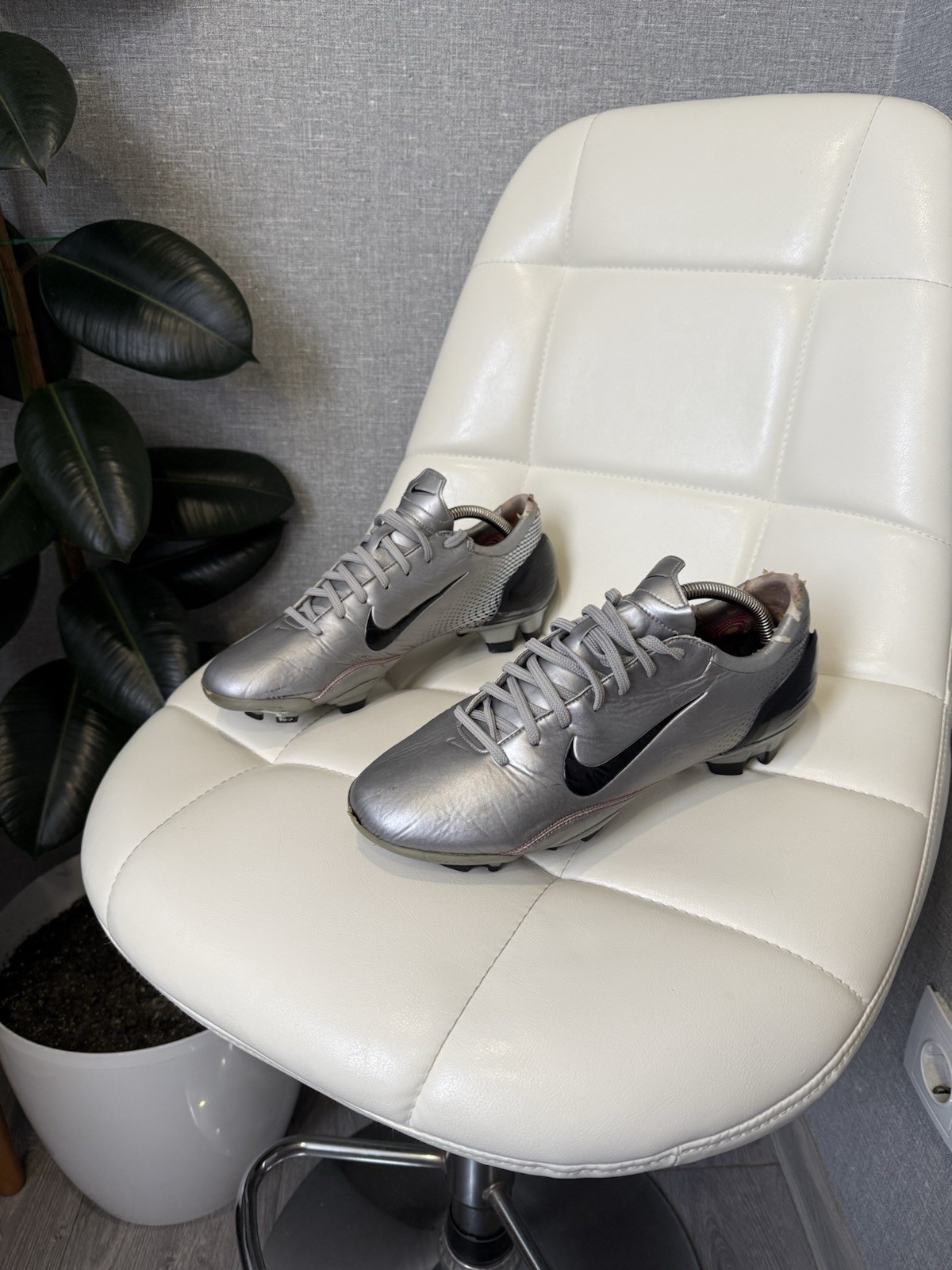 Nike Mercurial Talaria 3 FG Silver Football Boots Soccer Cleats (312696-007)