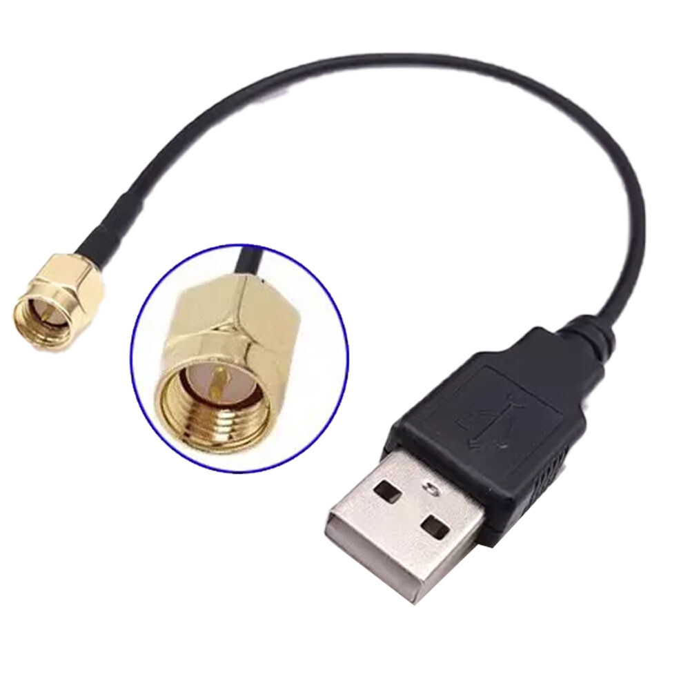 1 Pack RG174 SMA Male To USB Computer Data Coax Cord Cable Connector Adapter HOT
