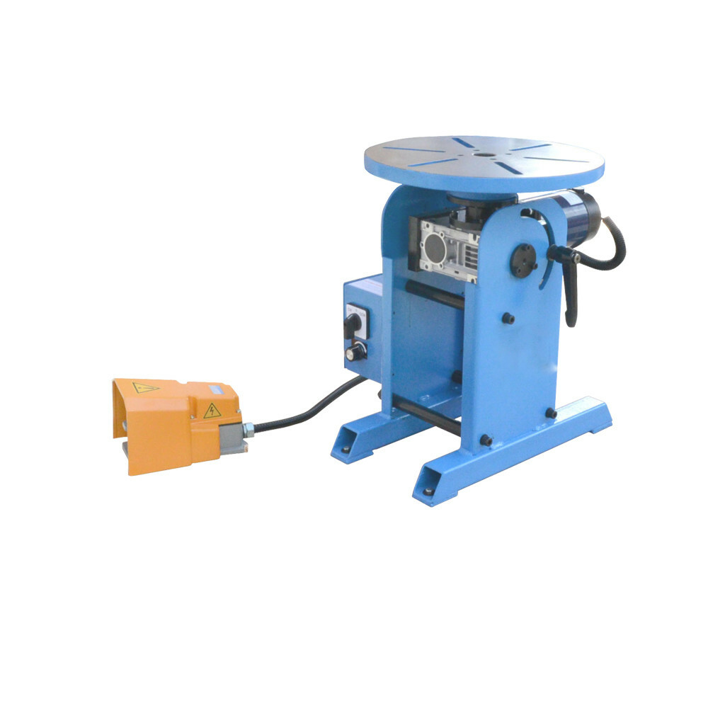 110V Welding Turntable Table with Pedal Tilt 0-135° 480lbs Capacity