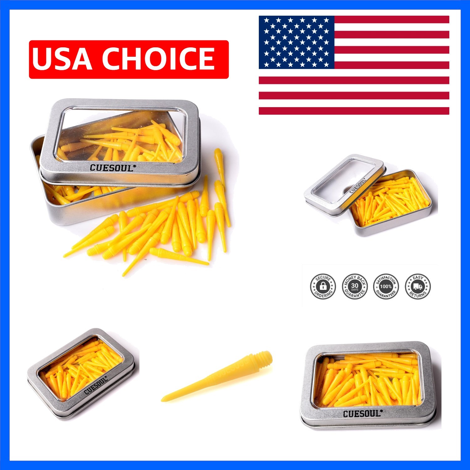 100 Pieces Soft Tip Points for Soft Tip Darts
