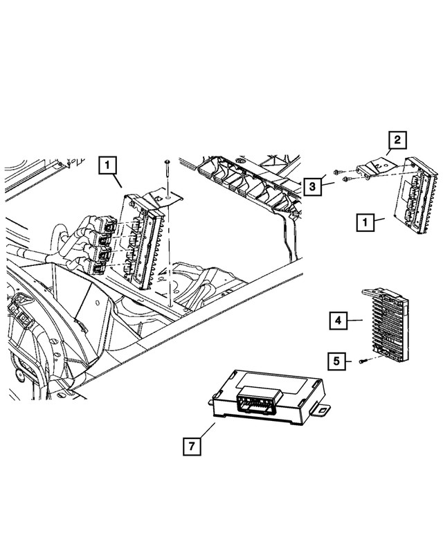 Genuine Mopar Transmission Control Module 5150549AA