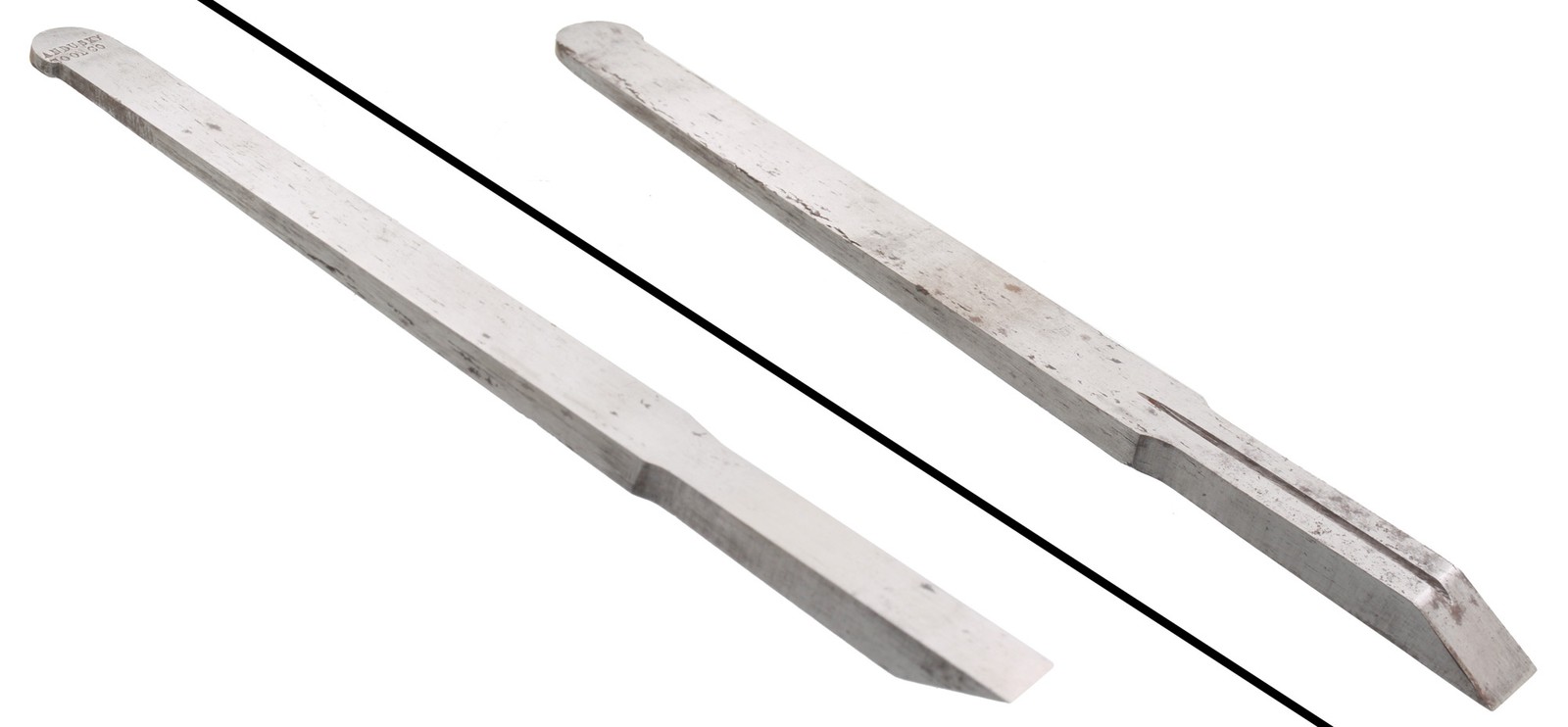 Founder's Grade Sandusky Tool 1/2" Plow Plane Iron - 2 Line TM - mjdtoolparts