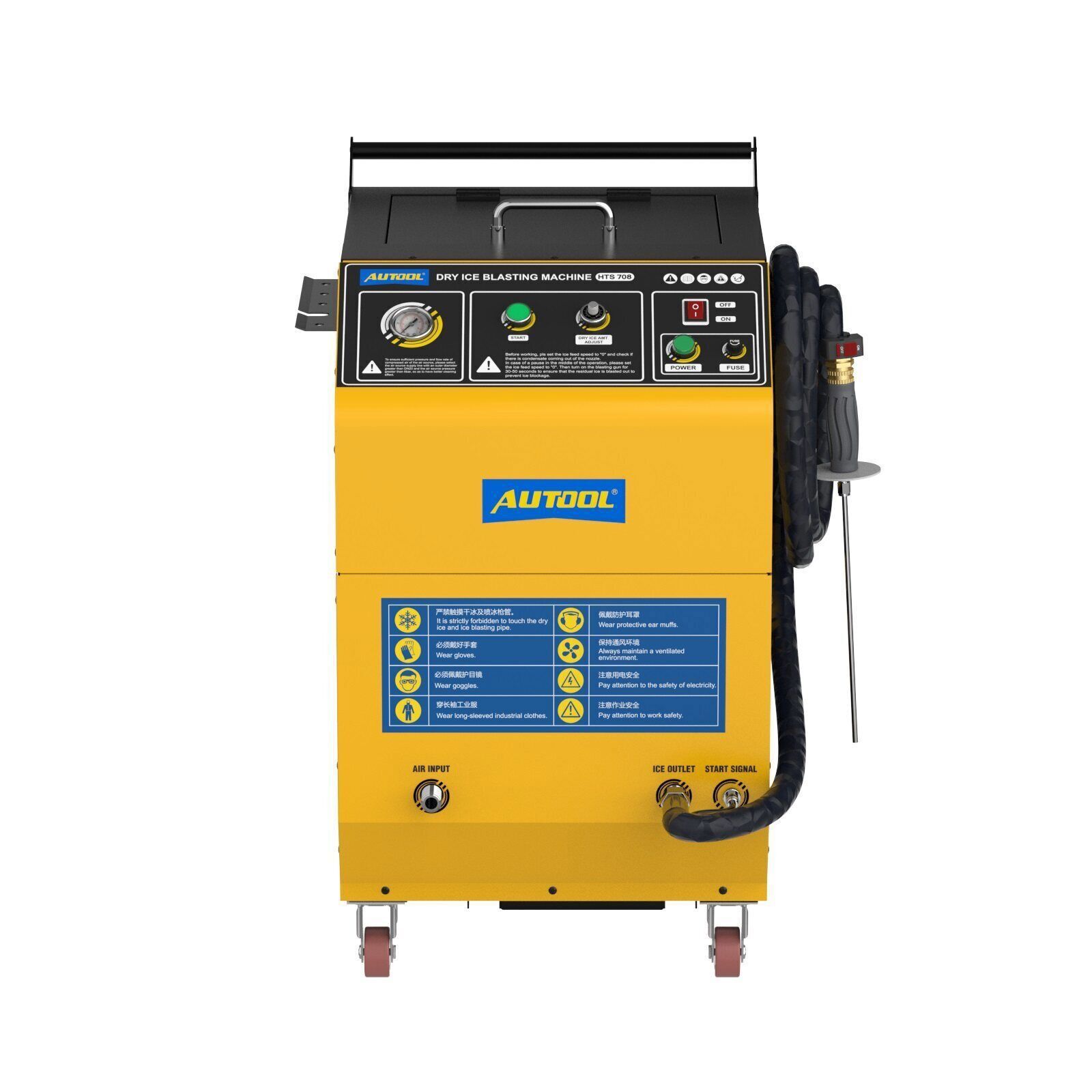 Dry Ice Blasting Cleaner Dry Ice Blaster Machine For Car Ships Aviation Cleaning