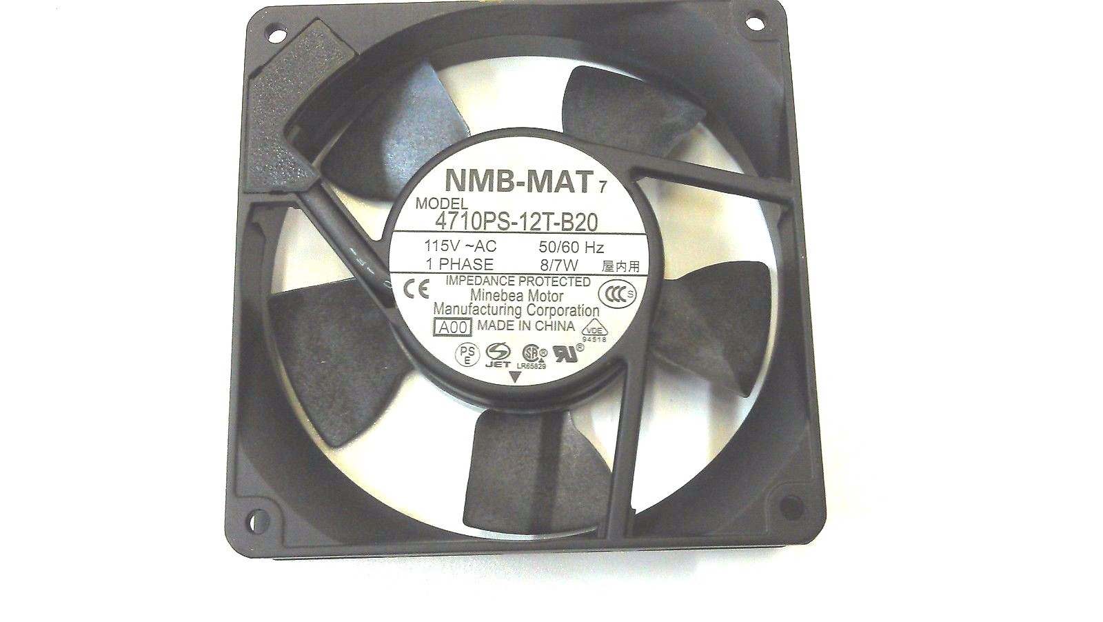 Minebea NMB-MAT 4710PS-12T-B20 Fan A00 / 115vac Axial Cooling Fan - NEW!