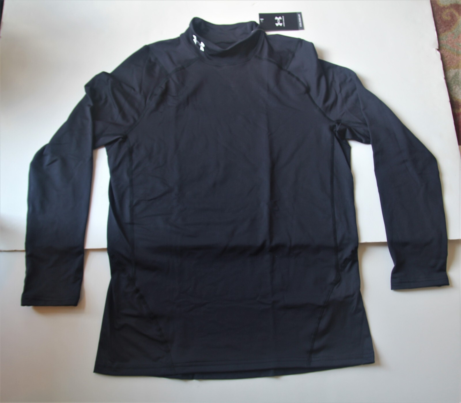 Under Armour Men's Cold Gear Fitted Mock  Black    XXX      NWT  1366066