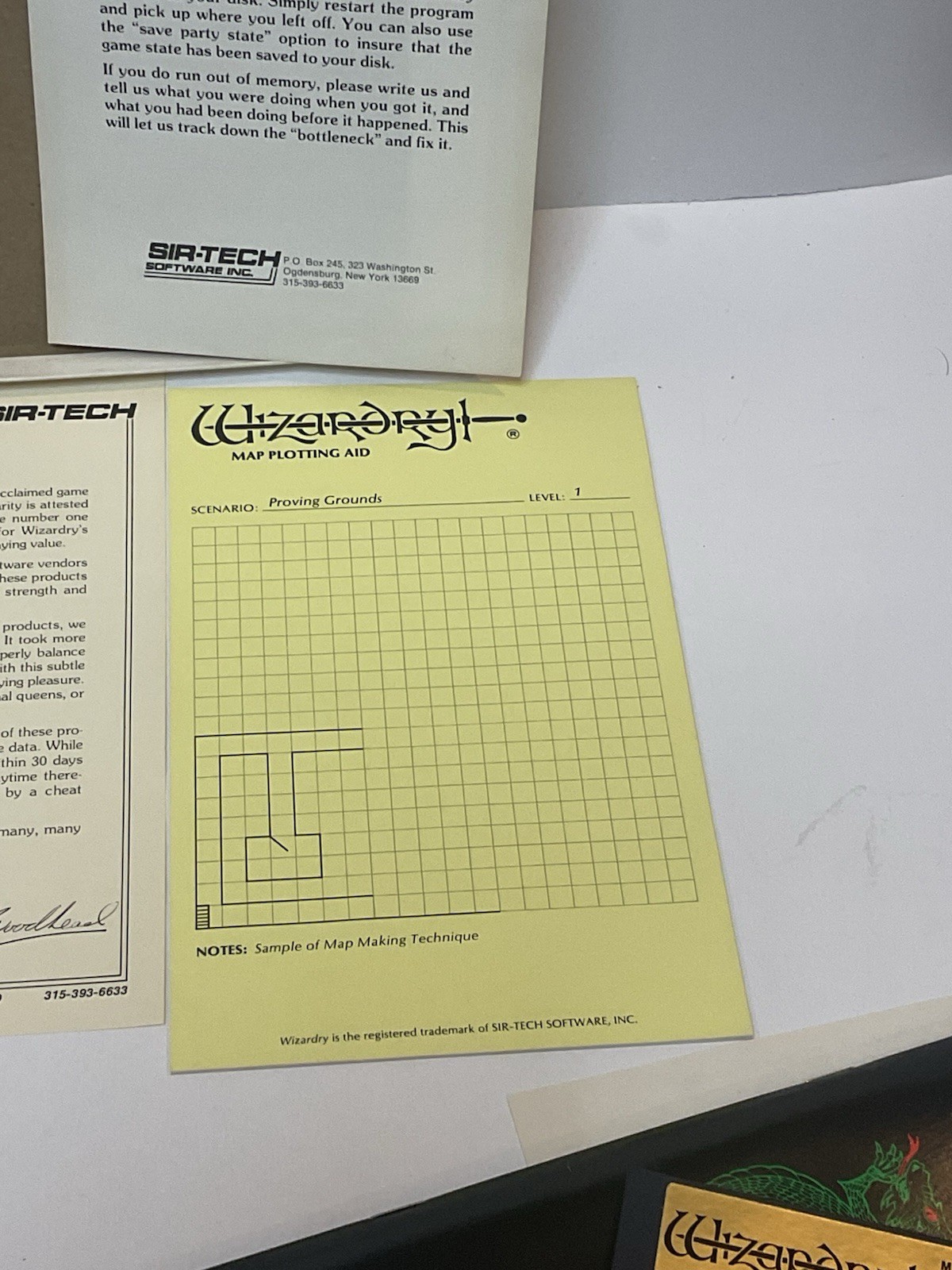 Vintage Software RPG Apple LISA Macintosh 128k 512k WIZARDRY Sir-Tech