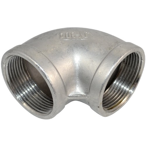 1-1/2"  NPT Female Threaded Elbow 90 Degree Stainless Steel 304 Pipe Fitting