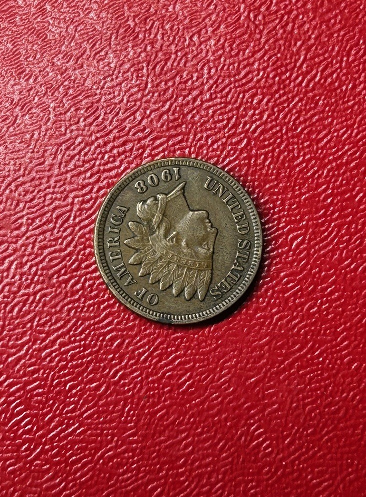 1908 Indian Head Cent Extremely Fine/About Uncirculated Condition Amazing #CW41