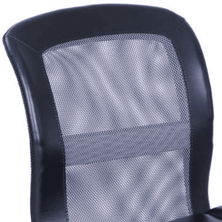 Mainstays Mid-Back, Vinyl Mesh Task Office Chair, Black and Gray
