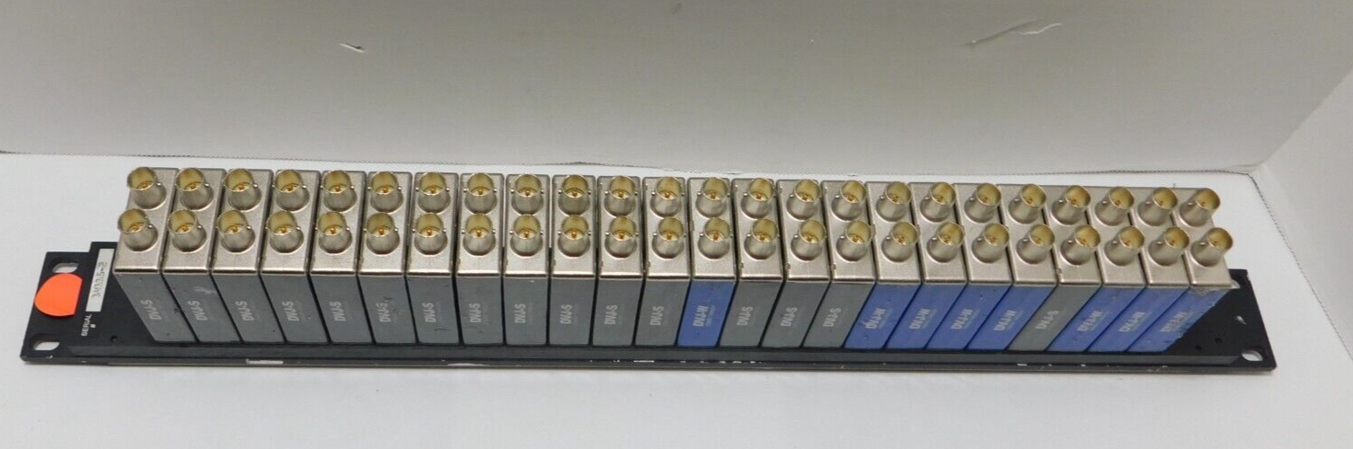 Bittree Patch Bay with 8 each DVJ-W and 16 Each DVJ-S Patchbay Panel Mount