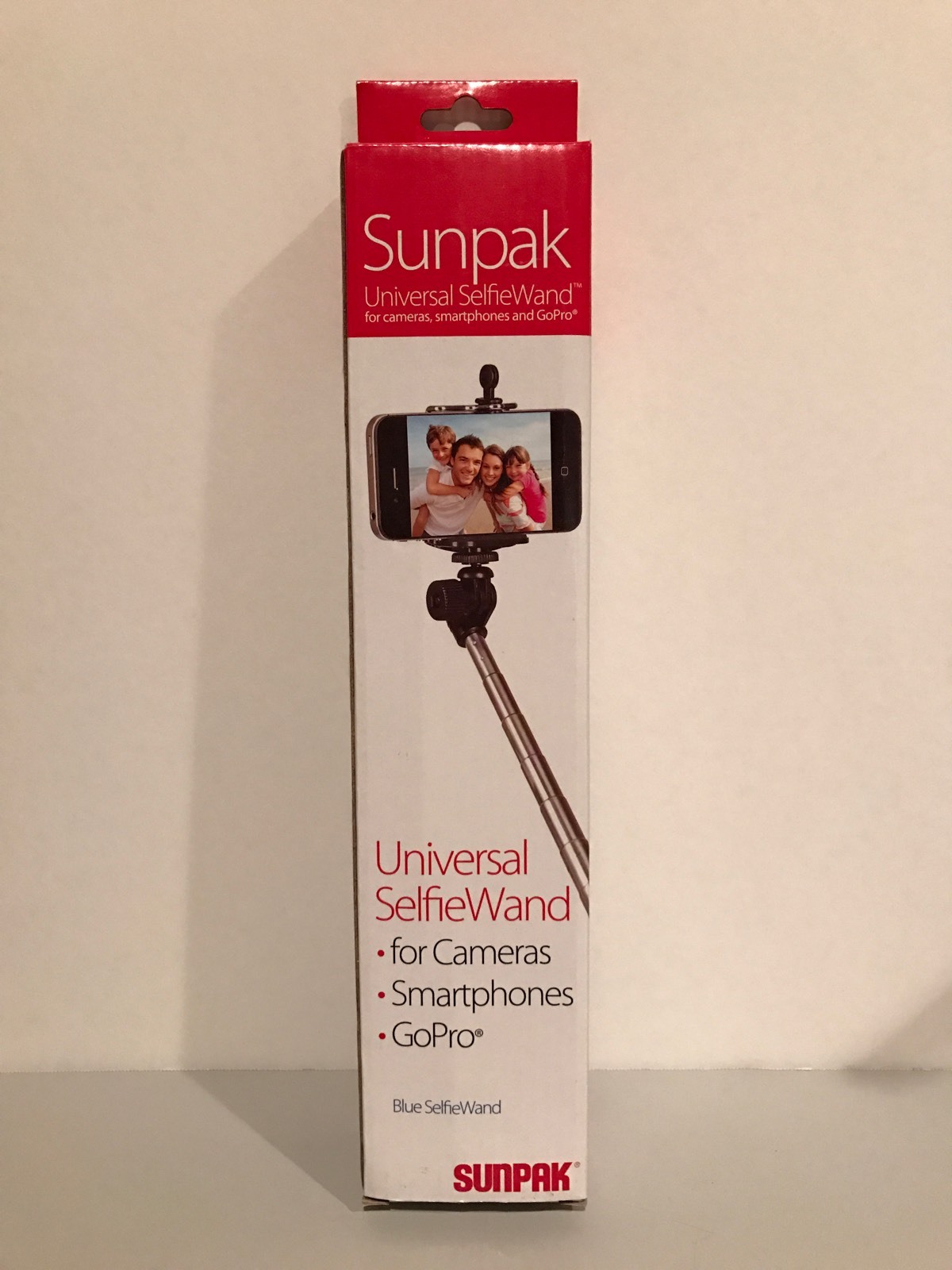 SUNPAK SELFIE WAND/STICK FOR APPLE iPhone and GOPRO HERO DEVICES BRAND NEW BLACK