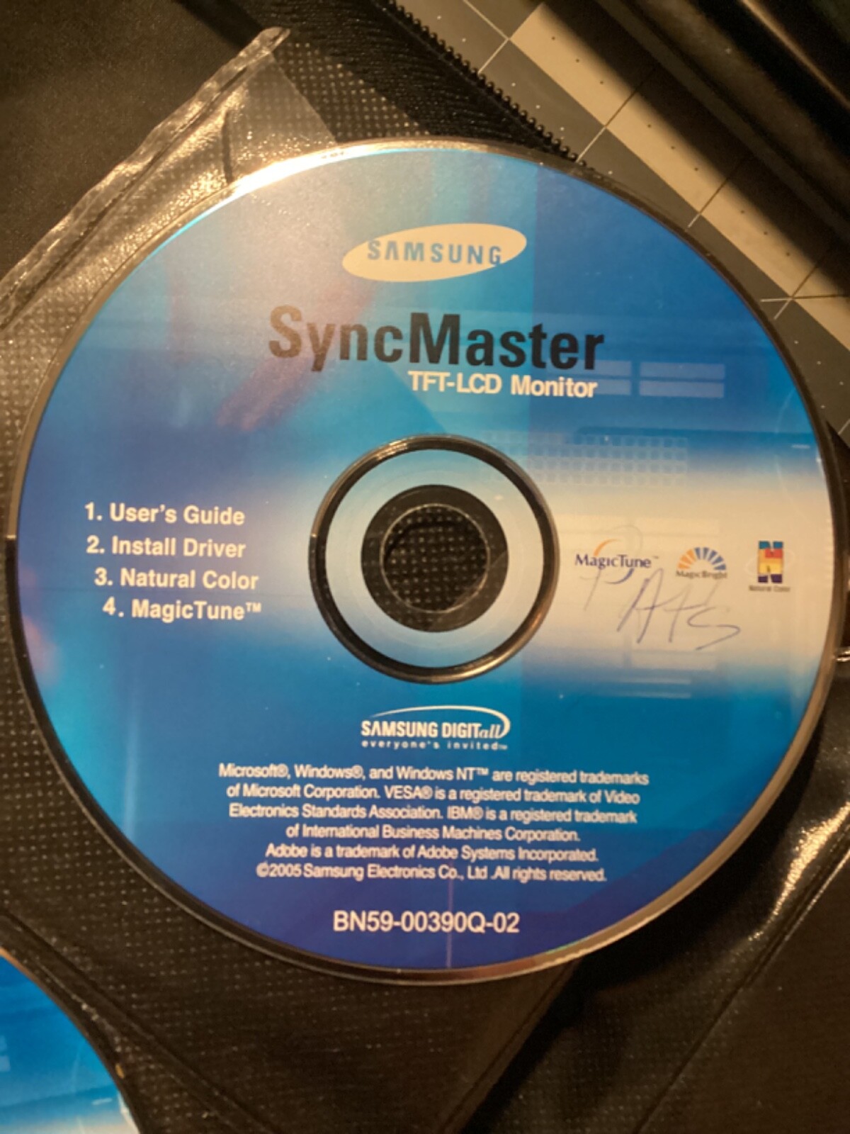 Samsung SyncMaster Driver Software CD Disk Only For TFT-LCD Monitor 2005