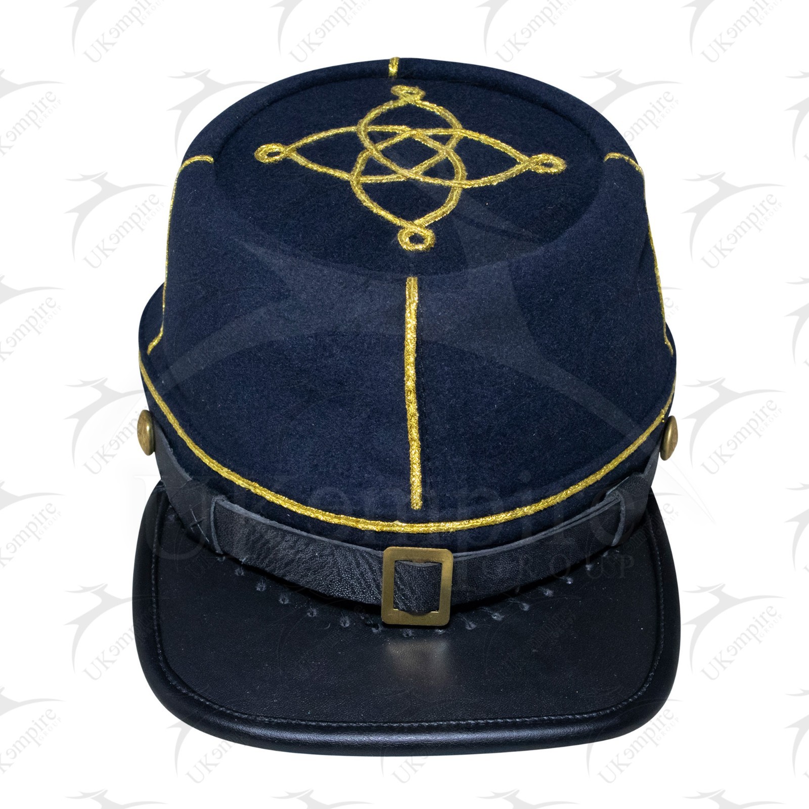 American Civil War Officer Union Kepi, US 1st Lieutenant Rank – 100% Navy Blue