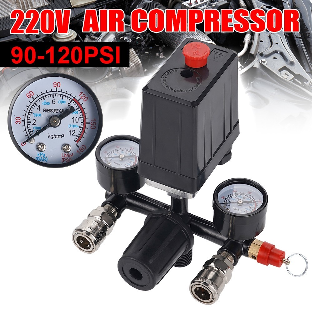 Air Compressor Pressure Switch 90–120PSI Controller for Fast Pressure Reduction