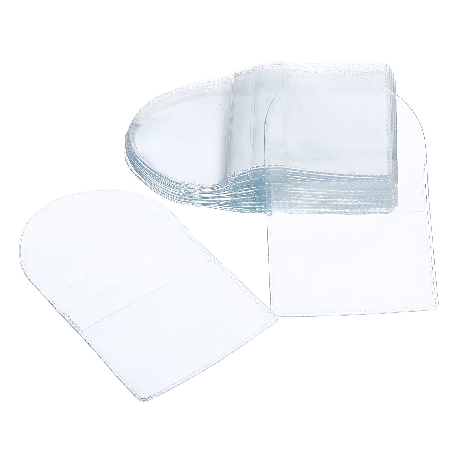 50Pcs Pocket Coin Sleeves Holders, Plastic Pocket Coin Flips (Clear, 2.4 x 2.4″)