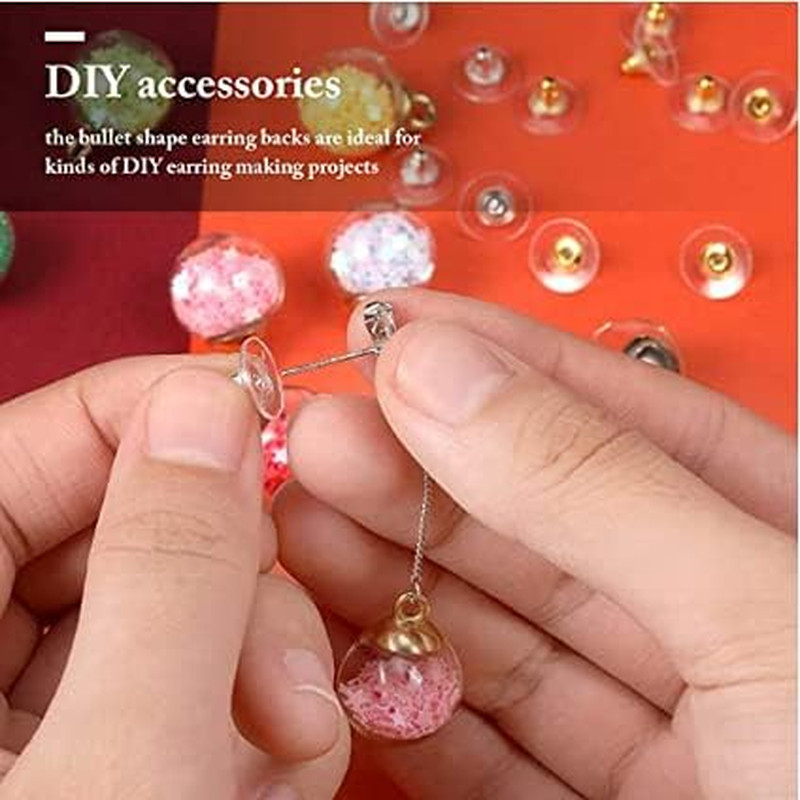Fishhook Earring Backs for Droopy Ears Earring Backs Replacements Bullet Clutch