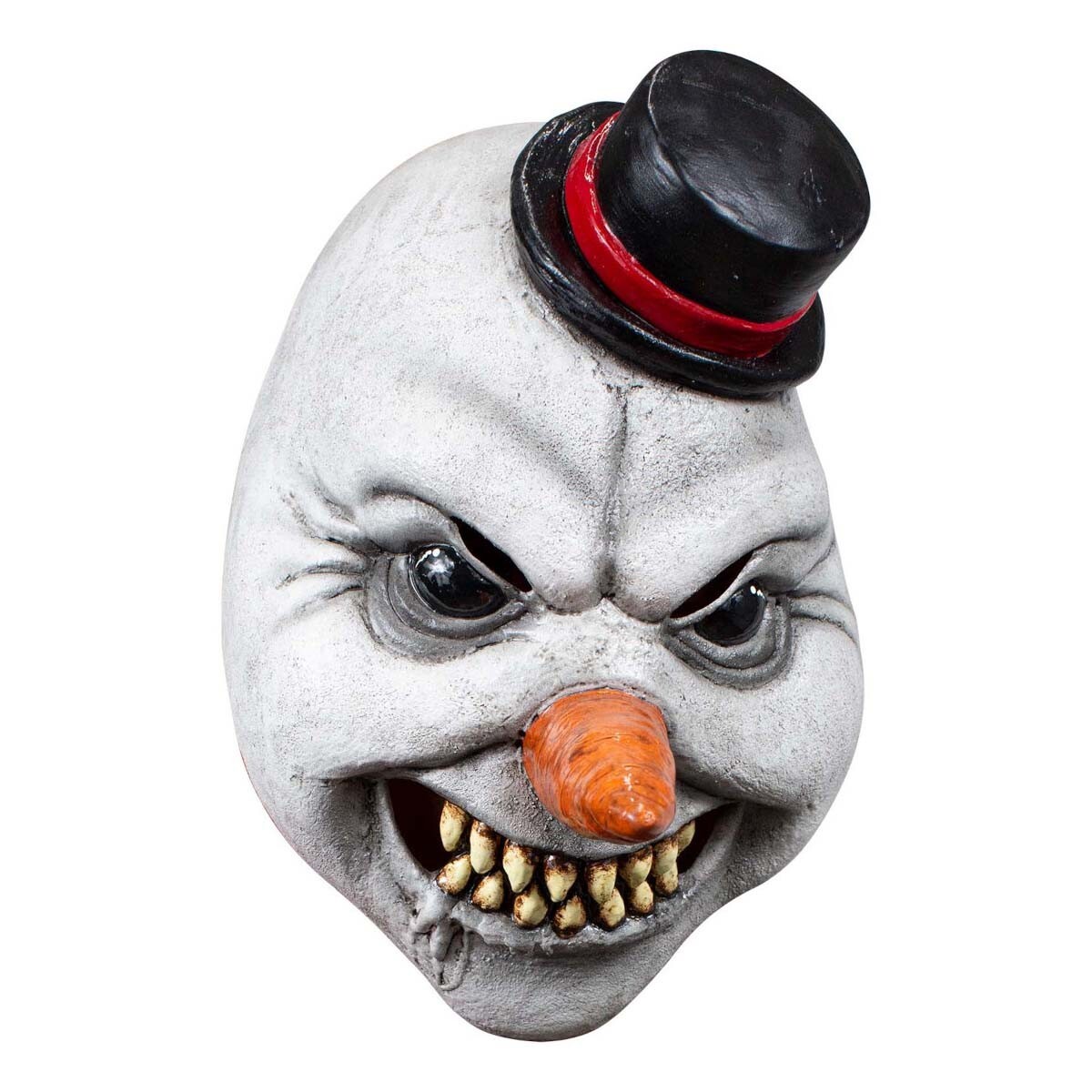 Ghoulish Productions Evil Snowman Adult Latex Head Mask Dark Holiday Demon