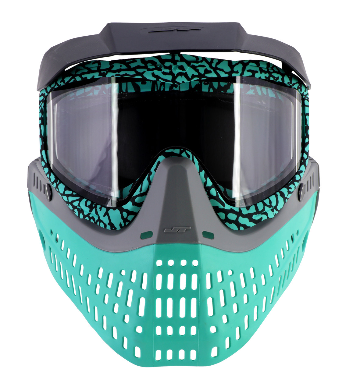JT Proflex LE Paintball Mask - Mastodon Series - Aquamarine Teal w/ Grey Ears