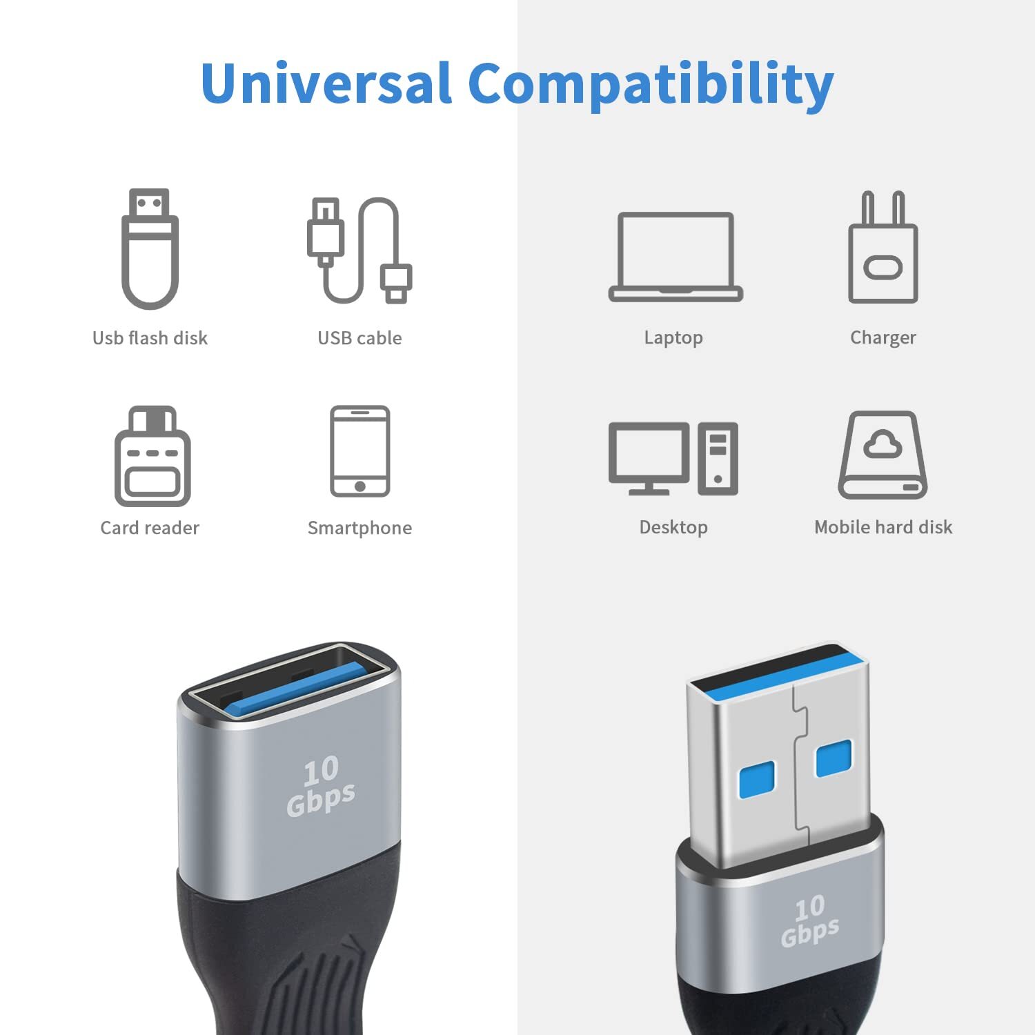 Short Usb 3.0 Extension Cable 5inch Flat Fpc Usb Extension Cable Usb A Male To U