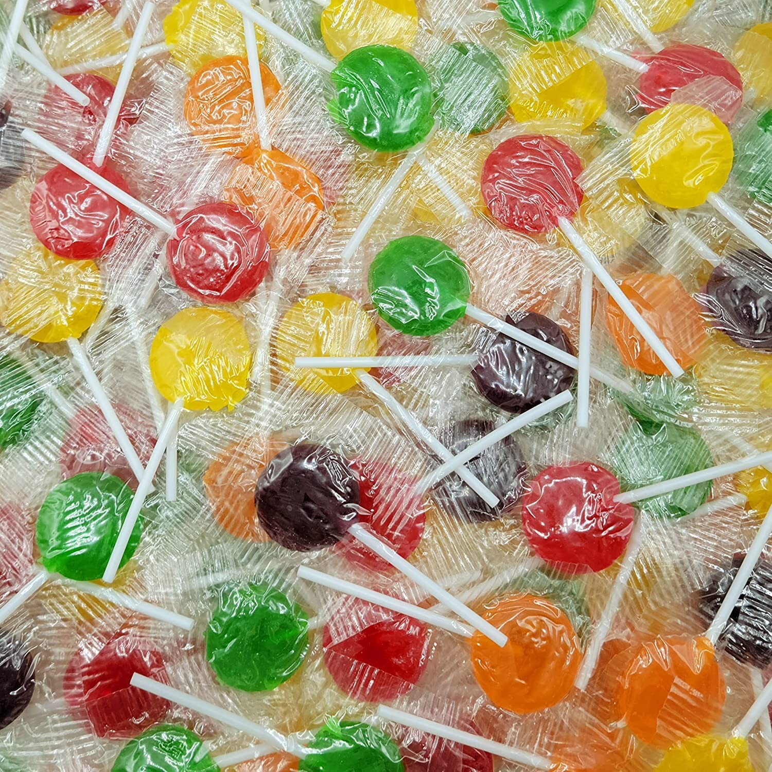 Classic Assorted Lollipops, Candy Suckers, 5 Fruit Flavors Bulk Candy (4 Pounds)