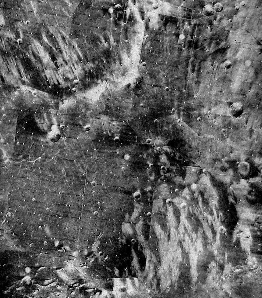 8x10 Print NASA JP9 from JPL Mariner Mars Mission 1960's Mars Surface #NASA971