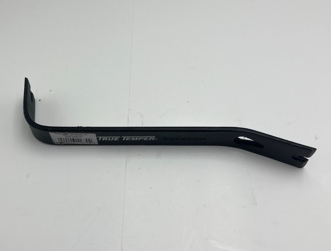 (QTY 2) True Temper 1167000 Flat Pry Utility Bar Black Heavy Duty Nail Slot 13"